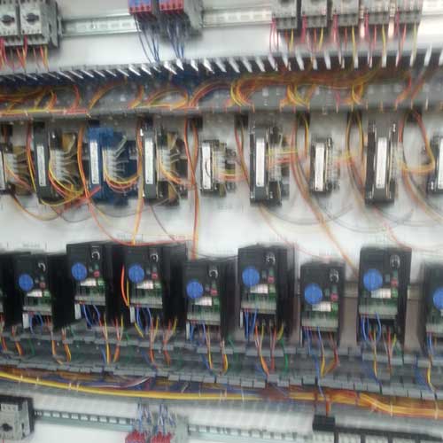 wires on an electrical panel